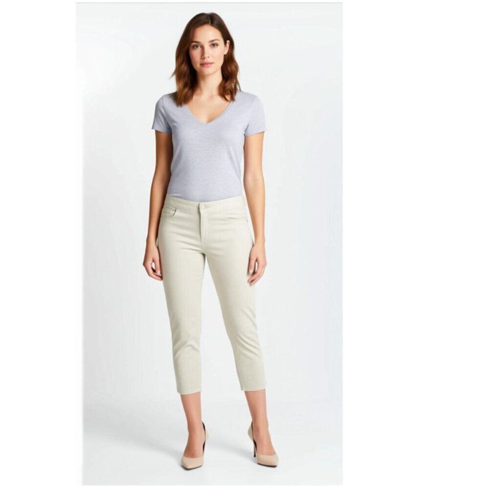 Terra Sky Women's White Pants Size 1X